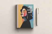 Proverbs 31:25 Christian Notebook - Premium Hardback Journal for Women - She is Clothed With Strength And Dignity