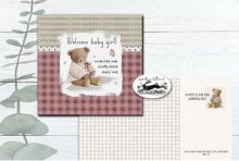 Baby Girl - Teddy - Wonderfully Made Card
