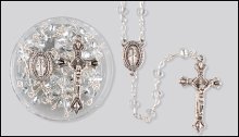 Crystal Facetted Glass Rosary