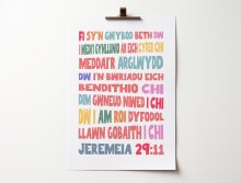 Welsh - For I Know The Plans I Have For You - Jeremiah 29:11