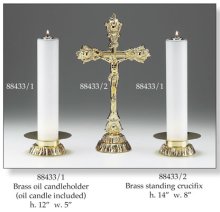 Brass Oil Candleholder Set