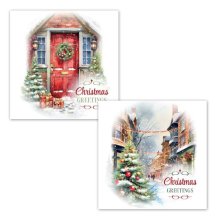 Christmas Card Box - Christmas Scenes (Pack Of 16)