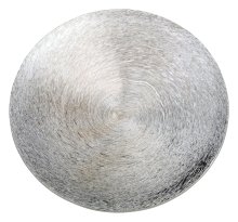 Silver Aluminium Candle Plate D 14 cm