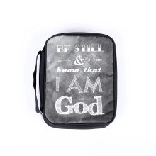 Be Still & Know Canvas Bible Cover - Large