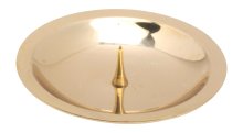 Polished Candlestick Plate with Thorn D 8 cm