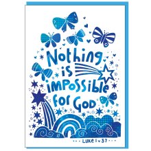 Nothing is impossible Encouragement Card