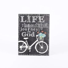 Life Is A Beautiful Journey Chalk Print Wood Slat Wall Decor