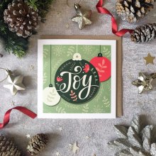 Joy Bauble - Christmas Card