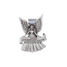 Never Drive Faster Father Angel Visor Clip - Pack of 4