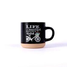 'Life Is A Beautiful Journey' Black Mug 11oz (325ml)