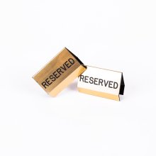 Sign Engraved Pew Reserved Gold 3 X 4