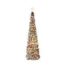 5.9ft Prelit Silver Pop Up Tree