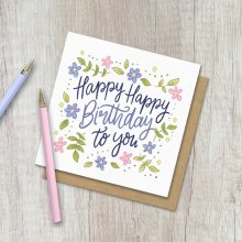 Birthday Floral Card