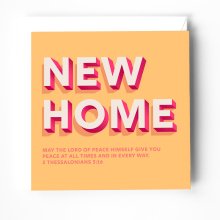New Home Greeting Card with Bible Verse. 2 Thessalonians 3:16