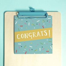 Congratulations Greeting Card & Envelope