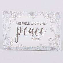He Will Give You Peace Tissues Pack of 12 (8 Tissues per pack)