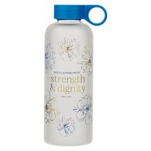 Water Bottle Glass Strength & Dignity Prov. 31:25