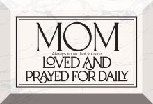 Glass Plaque-Mom Always Know That (6 x 4)