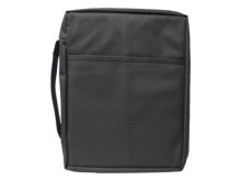 Plain Black Canvas Bible Cover - Extra Large