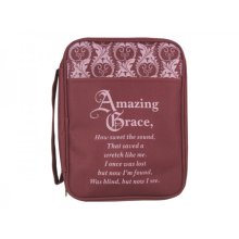 Amazing Grave Canvas Bible Cover - Large