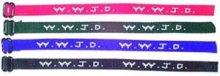 WWJD Assorted Colour Woven Bracelet - Pack of 12