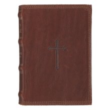 Spice-brown Genuine Leather King James Version Pocket Bible