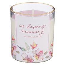 Glass Candle In Loving Memory