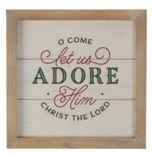 Wall Art Let Us Adore Him