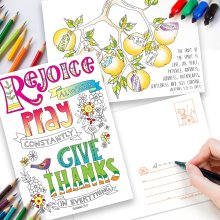 Images of Joy Coloring Postcards (Pack of 10)