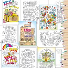 10 Exploring Proverbs Colouring Postcards