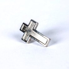 Lapel Pin Cross Silver Pack of 6