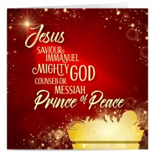 Saviour Luxury Christian Christmas Cards (Pack of 10)