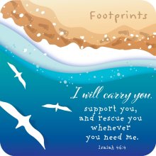 Footprints Cork Coaster