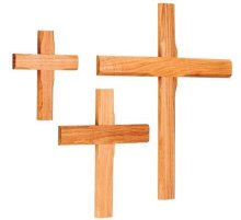 Wall Cross In Solid Oak