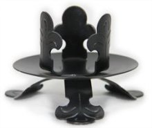 Marriage Candelabra Triple Tulip Sconce In Black