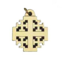 Jerusalem Cross Key Tag