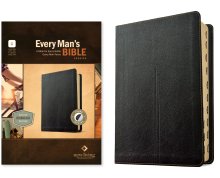 NLT Every Man’s Bible, Filament Enabled (LeatherLike, Crossmark Black, Indexed, Red Letter)