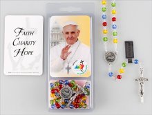 Jubilee 2025 Glass Rosary & Card Set