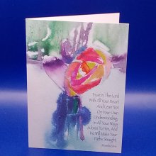 Trust In The Lord With All Your Heart(Proverbs 3:5-6) Card