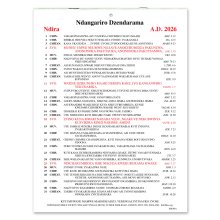 Shona Golden Thoughts Calendar 2026