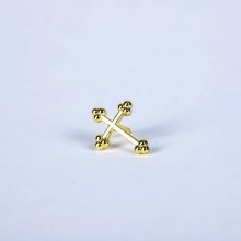 Lapel Pin Budded Cross Gold Pack of 6