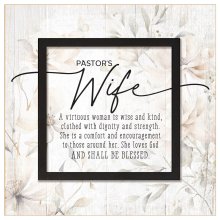 Plaque-Layered Grace-Pastor's Wife (6 x 6)