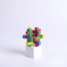 3D Stumbling Block Wooden Puzzle Intertwined