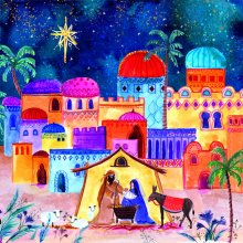Tearfund - Colourful Bethlehem - (Pack Of 10)