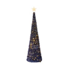 5ft 9 Midnight Blue Pop Up Tree Prelit with 180 LEDs