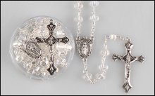 Crystal Facetted Glass Rosary