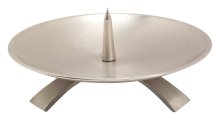 Nickel Plated Candlestand with Big Thorn D 13 cm