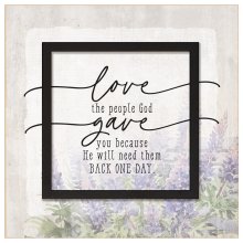 Plaque-Layered Grace-Love The People God Gave You (6 x 6)