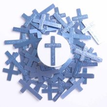 I Can Do All Things Blue Pocket Cross - Pack of 1000