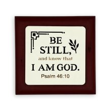 Glow-in-the-Dark Wall Plaque – "Be still and know that I am God" (Psalm 46:10)